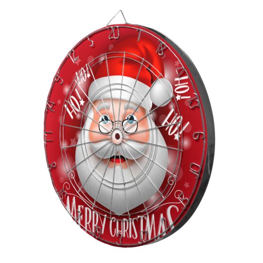 Ha Ha Merry Kerstmis Dartbord (Voorkant Rechts)