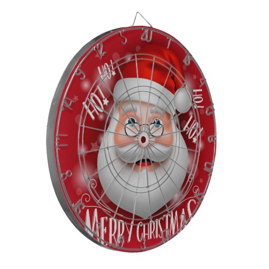 Ha Ha Merry Kerstmis Dartbord (Voorkant Links)