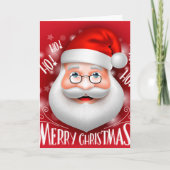 Ha Ha Merry Kerstmis Feestdagen Kaart (Voorkant)