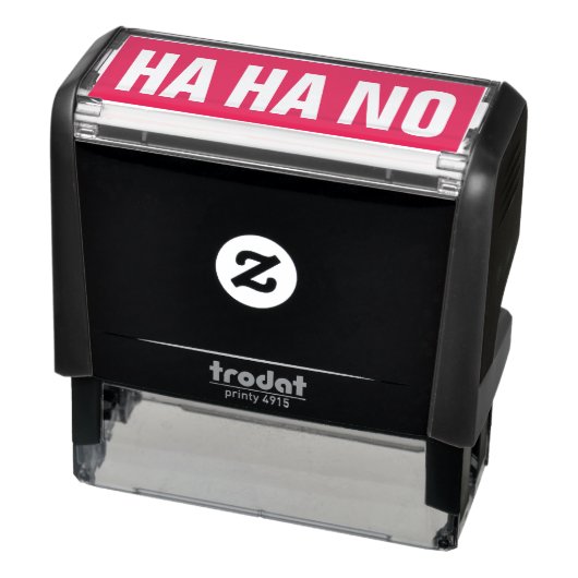 Ha ha nee  zelfinktende stempel (Product)