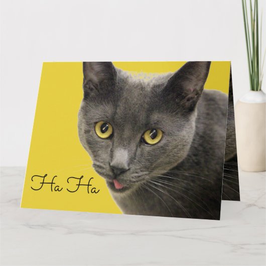 Ha ha oude gelukkige verjaardag kaart (Voorkant)