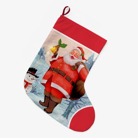 Ha Ha Prettig Kerstfeest Grote Kerstsok (Voorkant (Hangend))