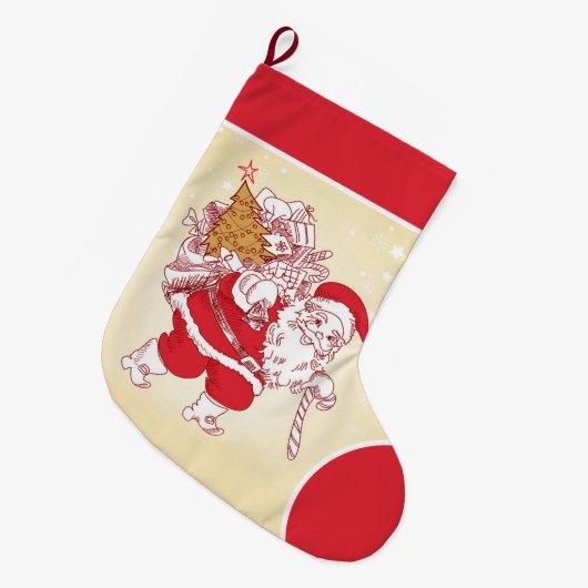 Ha Ha Prettig Kerstfeest Grote Kerstsok (Voorkant (Hangend))