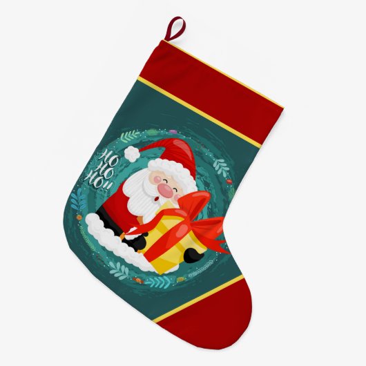 Ha Ha Prettig Kerstfeest Grote Kerstsok (Voorkant (Hangend))