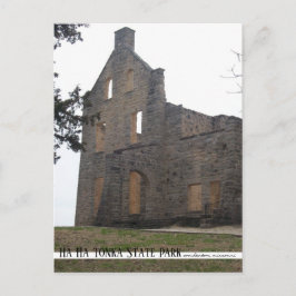 Ha Ha Tonka Castle Ruins Missouri Travel Briefkaart