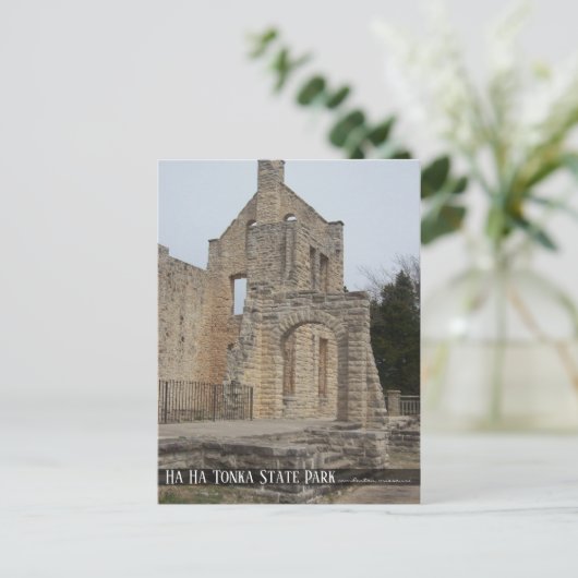 Ha Ha Tonka Castle Ruins Missouri Travel Briefkaart (Staand voorkant)