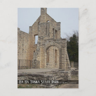 Ha Ha Tonka Castle Ruins Missouri Travel Briefkaart