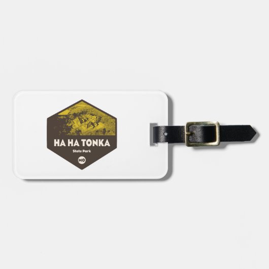Ha Ha Tonka State Park Missouri Bagagelabel (Voorkant horizontaal)