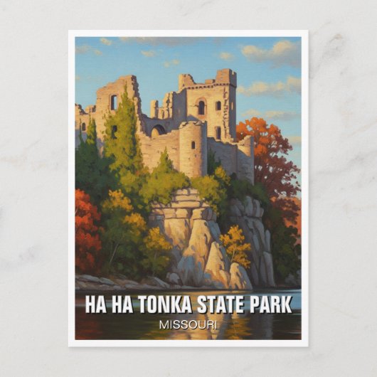 Ha Ha Tonka State Park Missouri Reizen Briefkaart (Voorkant)