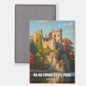 Ha Ha Tonka State Park Missouri Reizen Magneet (Voorkant / Achterkant)