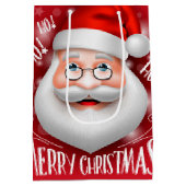 Ha Ha Vrolijk Kerstmis Medium Gift Bag Cadeauzakje (Achterkant)
