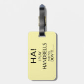 Ha Handbells Bagagelabel (Achterkant verticaal)