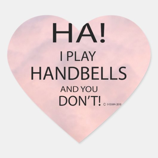 Ha Handbells Heart Sticker (Voorkant)