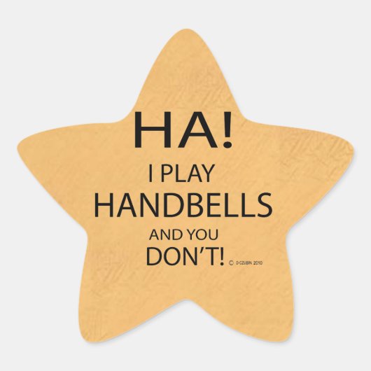 Ha Handbells Star Sticker (Voorkant)