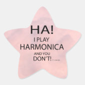 Ha Harmonica Star Sticker (Voorkant)