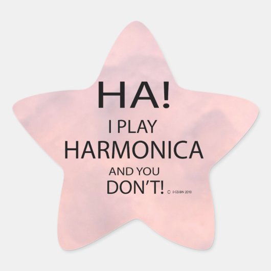 Ha Harmonica Star Sticker (Voorkant)