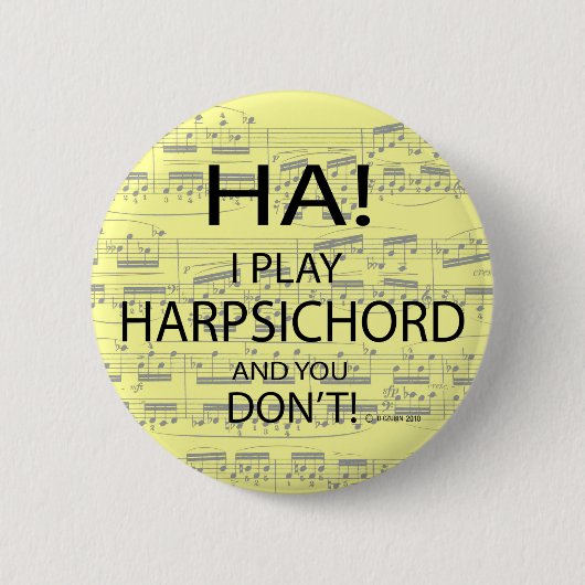 Ha Harpsichord Ronde Button 5,7 Cm (Voorkant)