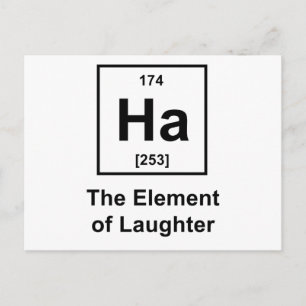 Ha, het element van de lachen briefkaart