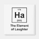 Ha, het element van de lachen magneet (Voorkant)