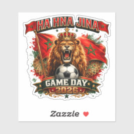 🇲🇦 HA HNA JINA Team Marokko Wedstrijd Dag 2026  Sticker