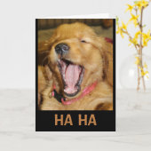 HA Je bent ouder dan ik die puppy lacht. Kaart (Gele Bloem)