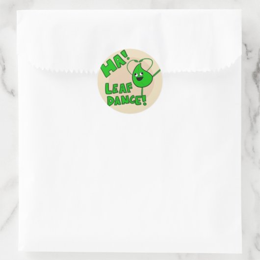 "Ha! Leaf Dance" sticker (Tas)