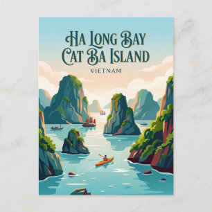Ha Long Baai Cat Ba Eiland Vietnam Briefkaart