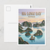 Ha Long-baai Vietnam Briefkaart (Voorkant / Achterkant)