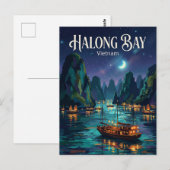Ha Long-baai Vietnam Briefkaart (Voorkant / Achterkant)