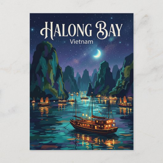 Ha Long-baai Vietnam Briefkaart (Voorkant)