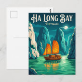 Ha Long-baai Vietnam Briefkaart (Voorkant / Achterkant)