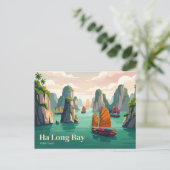 Ha Long Baai Vietnam Briefkaart (Staand voorkant)
