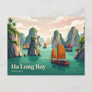 Ha Long Baai Vietnam Briefkaart