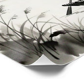 Ha Long-baai Vietnam Inktwastandscap Perfect Poster (Hoek)