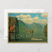 Ha Long Bay Islands Vietnam Briefkaart (Voorkant / Achterkant)