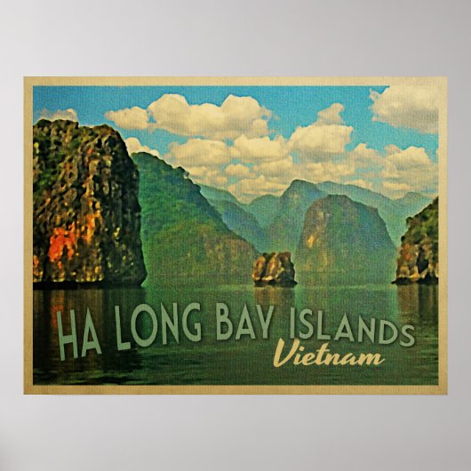 Ha Long Bay Islands Vietnam Poster (Voorkant)