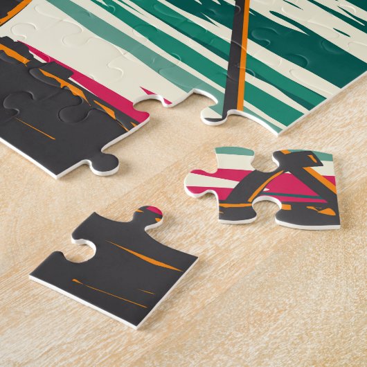 Ha Long Bay Vietnam Bootverkoper Reizen Kunst Vint Legpuzzel (Zijkant)