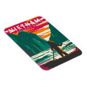 Ha Long Bay Vietnam Bootverkoper Reizen Kunst Vint Magneet (Rechterzijde)