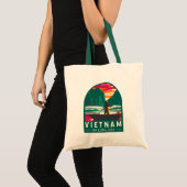Ha Long Bay Vietnam Bootverkoper Reizen Kunst Vint Tote Bag (Voorkant (product))