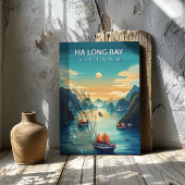 Ha Long Bay Vietnam Canvasprint Reisposter Canvas Afdruk