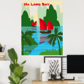 Ha Long Bay, Vietnam Poster (Thuiskantoor)