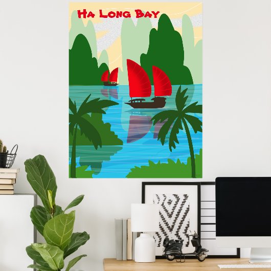 Ha Long Bay, Vietnam Poster (Thuiskantoor)