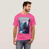 Ha Long Bay Vietnam Poster T-shirt (Voorkant volledig)
