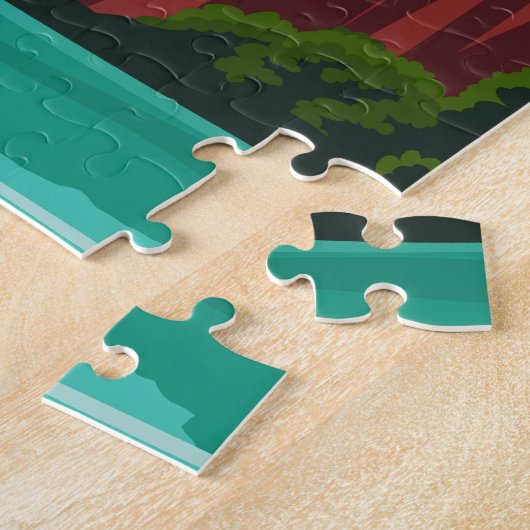 Ha Long Bay Vietnam Reis  Art Legpuzzel (Zijkant)