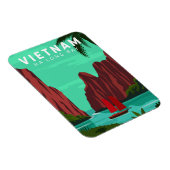 Ha Long Bay Vietnam Reis Art Magneet (Rechterzijde)