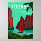 Ha Long Bay Vietnam Reis  Art Poster (Voorkant)