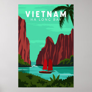 Ha Long Bay Vietnam Reis  Art Poster