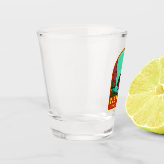 Ha Long Bay Vietnam Reis  Art Shot Glas (Links)