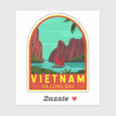 Ha Long Bay Vietnam Reis Art Sticker (Vel)