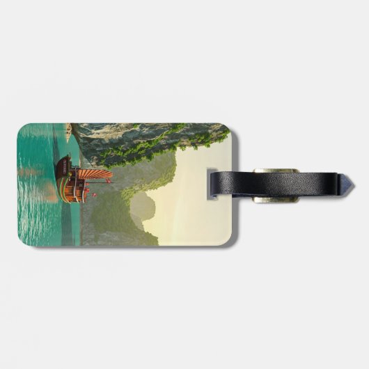 Ha Long Bay Vietnam Reizen Bagagelabel (Achterkant horizontaal)